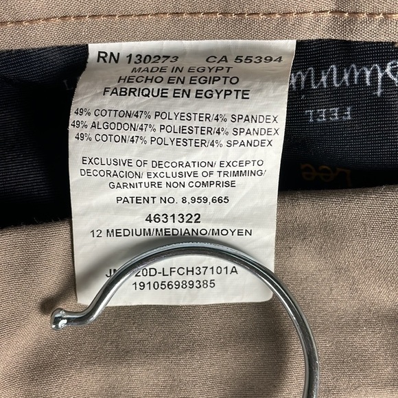 Lee Regular Fit Straight Leg Mid Rise Tan Pants Secretly Shapes - Picture 5 of 10